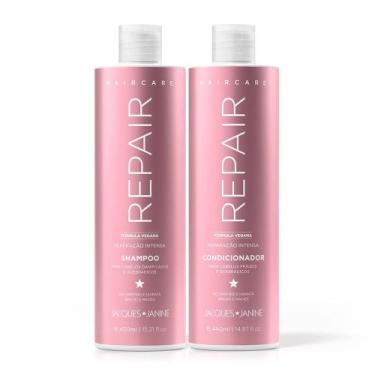 Imagem de Kit Shampoo e Condicionador Jacques Janine Haircare Repair 450ml + 440