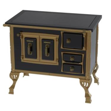 Imagem de Fogao a Lenha Venax GII n 1 Colonial Premium Preto, SAIDA ESQUERDA