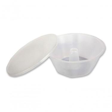 Imagem de Forma para Mini Pudim Descartável com Tampa C-60 500ml para Assar e Servir Transparente...