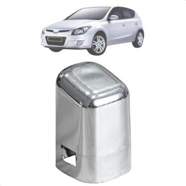 Imagem de Botão Cromado Alavanca Freio De Mão Hyundai I30 2009 2010 2011 2012 - 