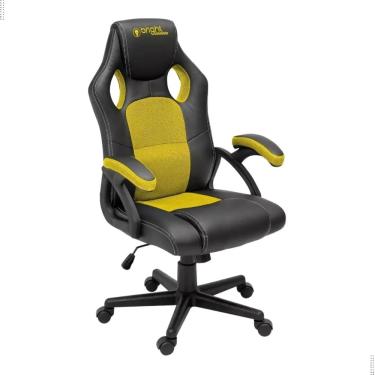 Imagem de 
Cadeira Gamer Bright Amarela Cg-03 Ergonômica Reclinável Ajustável Conforto Profissional