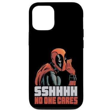 Imagem de Capa para iPhone 12 Marvel Deadpool Sshhhh Ninguém Se Importa