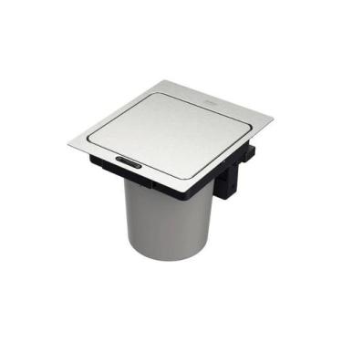Imagem de Lixeira de embutir com sensor next em aço inox com balde plástico 5 l 
