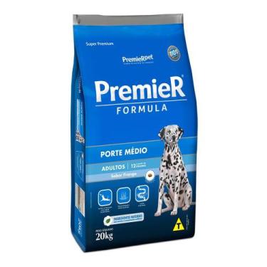 Imagem de Ração Premier Formula Cães Adultos Porte Médio Frango 20 Kg