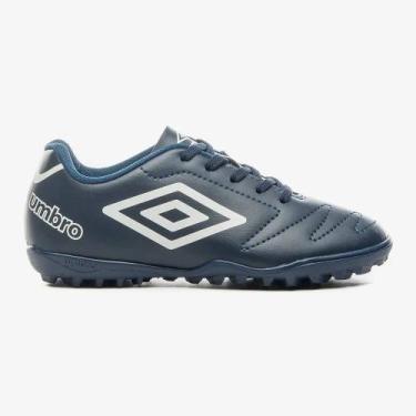 Imagem de Chuteira Society Umbro Class 2.2 Jr - Azul marinho, 29, Azul escuro
