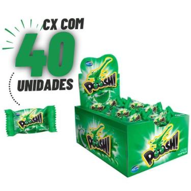 Imagem de Chiclete Poosh Hortelã Display C/40 Unid - Arcor