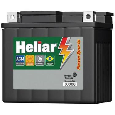 Imagem de bateria de moto heliar fan125/titan125 es/titan150 es htz6l