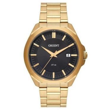 Imagem de Relogio Orient Masculino Dourado fundo preto MGSS1170 G1KX