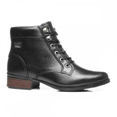 Imagem de Bota Pegada 28201304 Coturno Forrada Lã Pelinho Feminino, Preto, 35