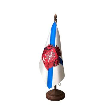 Imagem de Bandeira de Mesa Cidade do Rio de Janeiro 14x21 cm com Pedestal - no-b