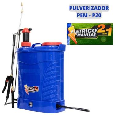Imagem de Pulverizador Costal 2em1 Elétrico e Manual 20 litros - Kawashima