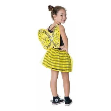 Imagem de Fantasia Fada Abelhinha Infantil Carnaval Festa Abelha para Meninas de