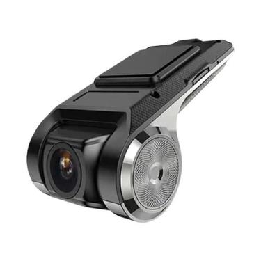Imagem de Câmera Veicular DVR 1080P HD Com Lentes Duplas USB ADAS Visão Frontal 