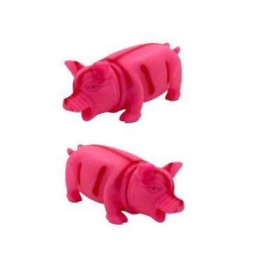 Imagem de Brinquedo Pet Porco Grande Amigo Com Som Para Cachorro Rosa - Javick