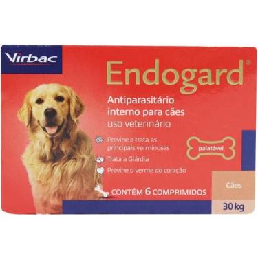 Imagem de Vermífugo Endogard para Cães até 30 kg  6 Comprimidos - Virbac