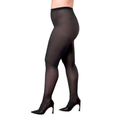 Imagem de Meia Calça Opaca Fio 40 Loba Plus Size Lupo 05837-001, Preto, XG