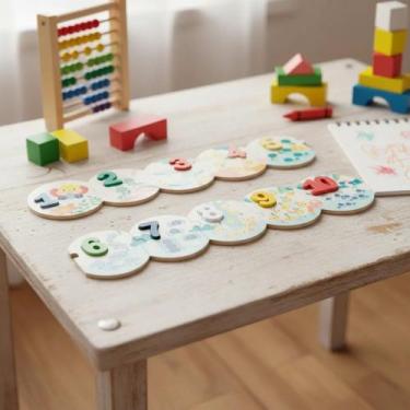 Imagem de Brinquedo Educativo Aprendendo os Números Janod Jogo Infantil Didático