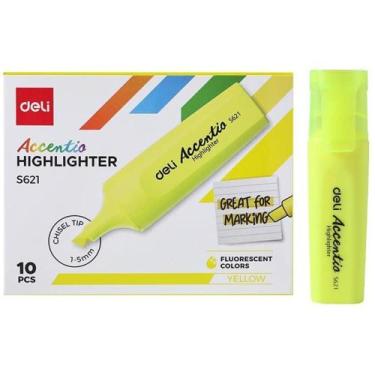 Imagem de Caneta Marca Texto ACCENT Flourescente 1-5MM AM CX.C/10 - Deli