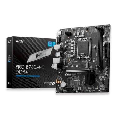 Imagem de Placa Mãe MSI Pro B760M-E DDR4 Intel LGA 1700 - 911-7D48-027