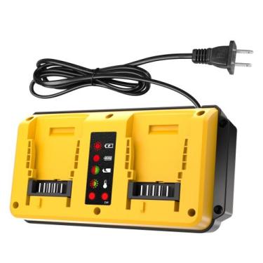 Imagem de Carregador de Bateria Leisuda Dupla Porta 20V Max Íon de Lítio