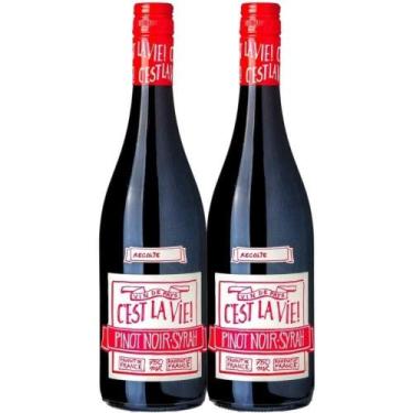Imagem de Kit 2 Garrafas Vinho Tinto Albert Bichot C'est La Vie 750ml