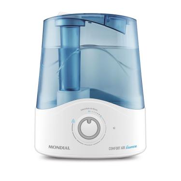 Imagem de Umidificador de Ar Mondial Comfort Air Essence UA-08 5L 22h Desligamento Automático Branco e Azul Bivolt