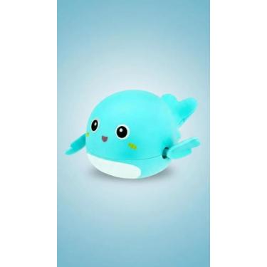 Imagem de Brinquedo de Banho Baleia Mecânica Infantil Azul - Congratulations Sto