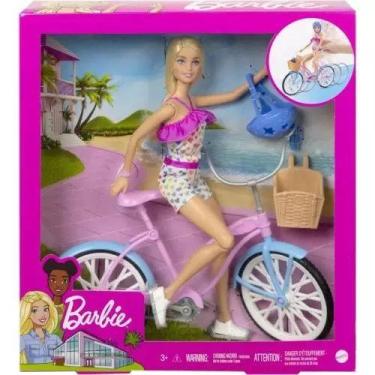Imagem de Barbie com Bicicleta - Mattel HBY28