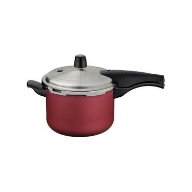 Imagem de Panela de PressãoTramontina Vancouver Effect em Alumínio Starflon Max Vermelho 20 cm 4,5 L