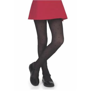 Imagem de Meia Calça Infantil Poá 2515-001 Lupo, Preto, G