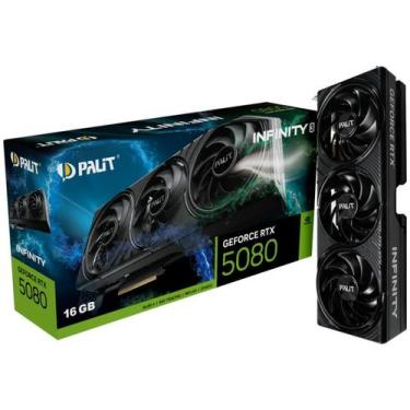 Imagem de Placa de Vídeo Palit NVIDIA GeForce RTX 5080 Infinity 3, 16GB, GDDR7, 