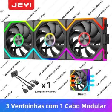 Imagem de Ventoinha De PC ARGB Hydro Bearing De 12CM JEYI 30dB(A) 5V3pin PWM 800