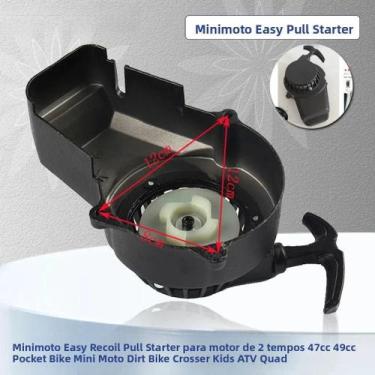 Imagem de Minimoto Com Motor De 47cc 49cc 2 Tempos Para Crianças, Iniciador De P