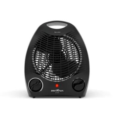 Imagem de Aquecedor Elétrico Portátil 2 Em 1 Ab1500p Com 3 Níveis De Potência Preto Britânia 110v