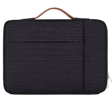 Imagem de TOKSHOP Capa Macbook Air M1 Pro de 13,3 Polegadas Confeccionado em Tecido Impermeável Resistente à riscos e Interior Acolchoado Com alça de mão e Zíperes em Aço Inoxidável