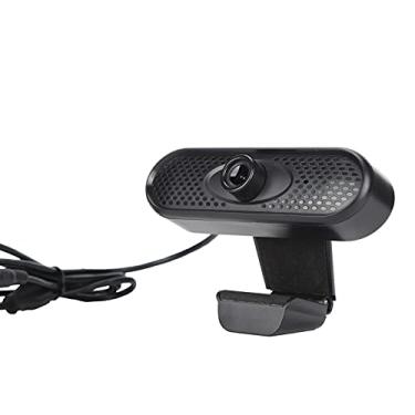 Imagem de PUSOKEI Câmera USB 1080p para PC, câmera USB de rede HD 1080p 2MP, focagem manual livre Plug and Play, webcam de 30fps com base de fixação/microfone para chamadas de