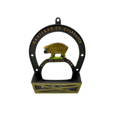 Imagem de Suporte Porta Tempero e Condimentos Alumínio Fundido Porco