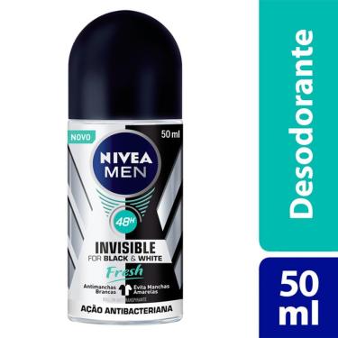Imagem de Desodorante Nivea Men Invisible For Black & White Fresh Roll-on Antitranspirante 48h 50ml