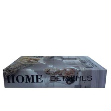 Imagem de Livro de papelão decorativo estampa `Home Detalhes`