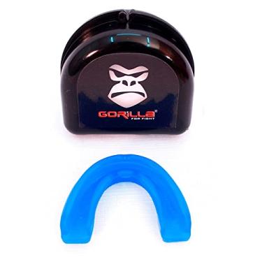 Imagem de Protetor Bucal Boxe Profissional Com Capinha - Protetor Bucal Luta - Gorilla Cor: Azul