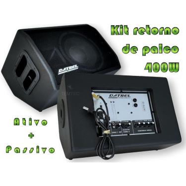 Imagem de Caixa Som Ativa Passiva Monitor Retorno De Palco 400W Profis