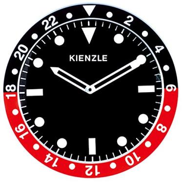 Imagem de Relógio Parede 36cm Kienzle Competition Preto Vermelho