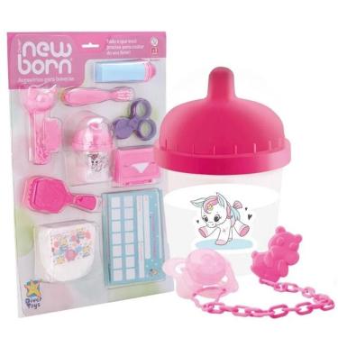 Imagem de Acessorios para Bonecas NEW BORN Completo Divertoys 8201