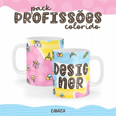 Imagem de Caneca Cerâmica Color Profissão Designer