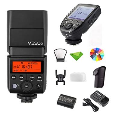 Imagem de Godox V350O Flash para Olympus Panasonic com acionador de flash Godox Xpro-O Flash para câmera HSS com bateria recarregável de 2000 mAH Flash para câmera Olympus Panasonic (V350-O)