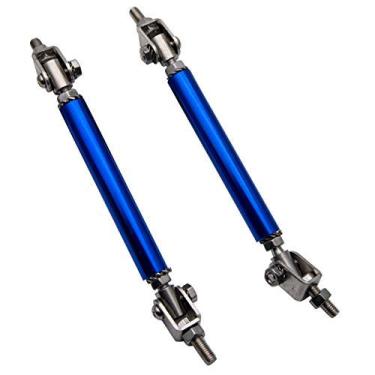 Imagem de Machhswon Haste de suporte para barra de amarrar e batom frontal ajustável 75 mm 2x Azul