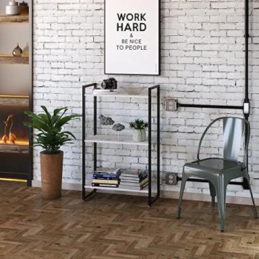 Imagem de Estante Dynamica 60x30x104cm C/03 Prateleiras Branco Chess/Est.preta