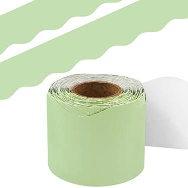Imagem de Borda de quadro de avisos verde menta borda recortada para sala de aula 15,8 m um rolo