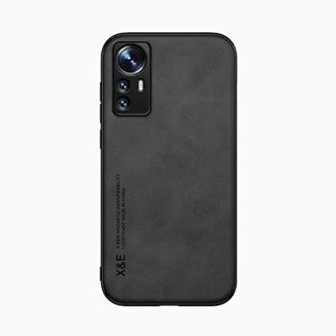 Imagem de Kepuch Silklike Capa para Xiaomi 12 Lite - Case Placa de Metal Embutida para Xiaomi 12 Lite - Preto