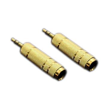 Imagem de 2 conectores de conversor de adaptador de áudio para fone de ouvido